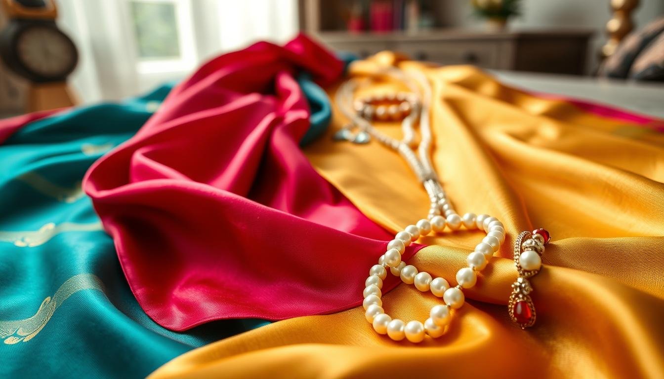 matching jewellery with sarees